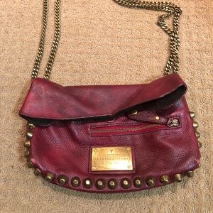Isabella Fiore Vintage Red Leather Handbag